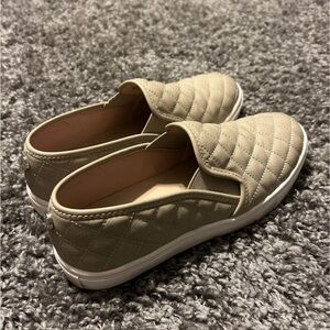 Steve Madden Beige Slip-ons, size 7.5 women’s